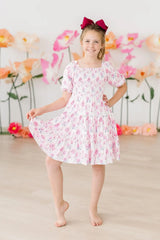 Rose Garden Smocked Ruffle Dress - Mila & Rose ® - Flyclothing LLC