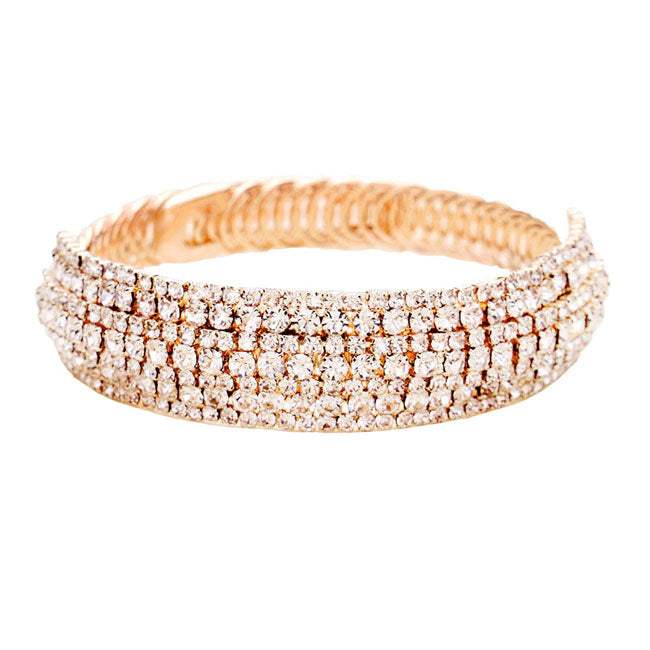 Rhinestone Pave Evening Bracelet - Madeline Love - Flyclothing LLC