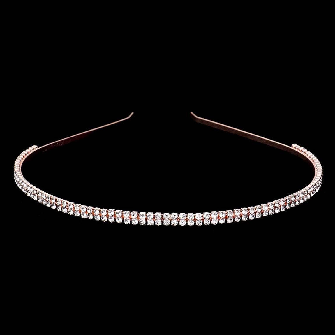 2Rows Rhinestone Headband - Madeline Love - Flyclothing LLC