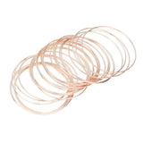 30PCS Thin Metal Bangle Bracelets - Madeline Love - Flyclothing LLC