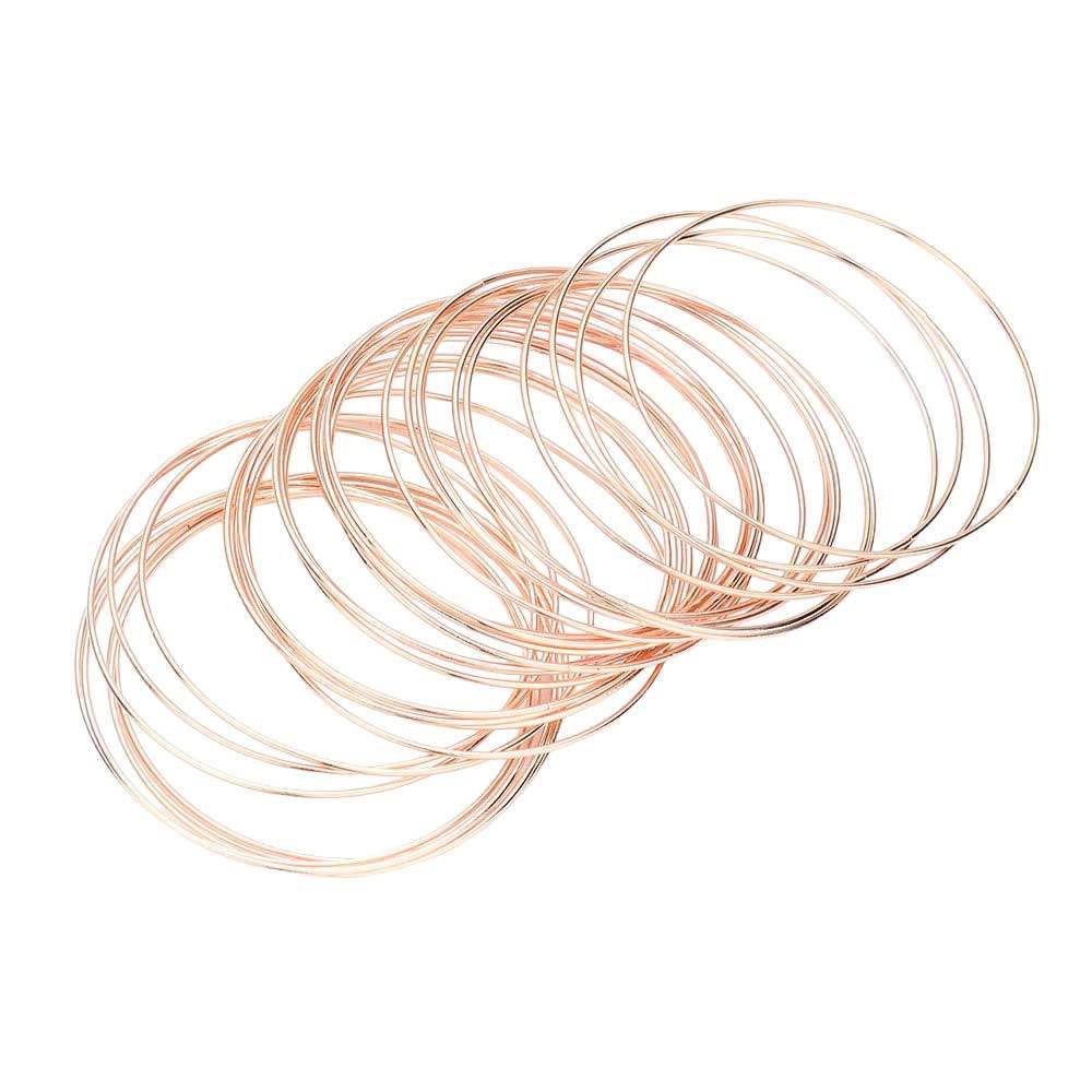 30PCS Thin Metal Bangle Bracelets - Madeline Love - Flyclothing LLC