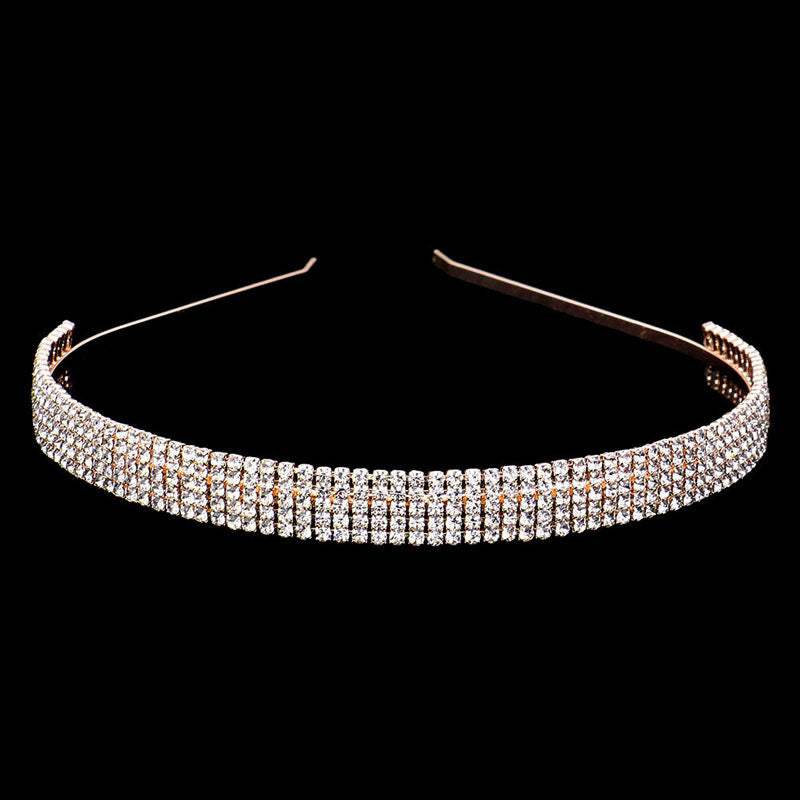 5Rows Rhinestone Headband - Madeline Love - Flyclothing LLC