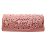 Bling Solid Rectangle Evening Clutch Crossbody Bag - Madeline Love - Flyclothing LLC