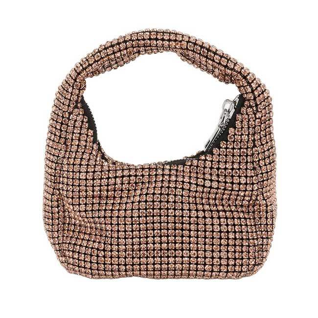 Bling Studded Micro Mini Top Handle Bag - Madeline Love - Flyclothing LLC