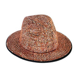 Bling Studded Panama Hat - Madeline Love - Flyclothing LLC