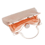 Bling Rhinestone Mesh Top Handle Evening Bag Crossbody Bag - Madeline Love - Flyclothing LLC