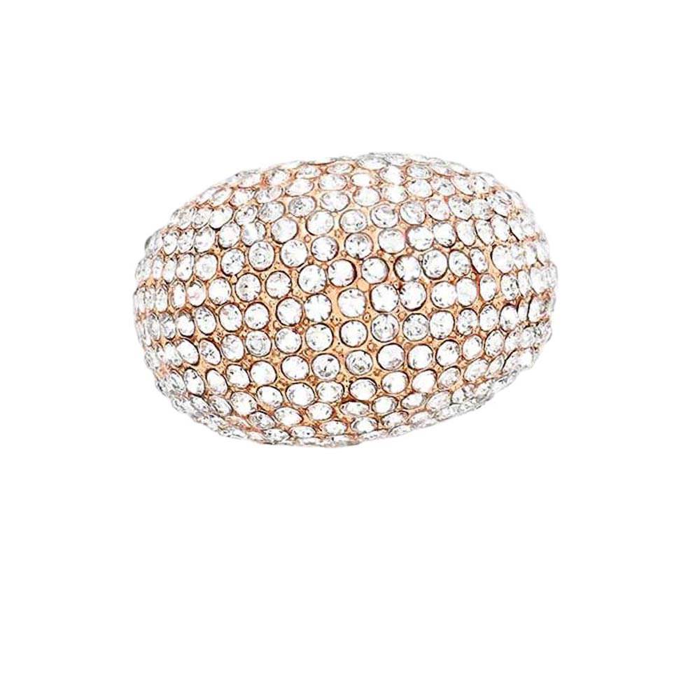 Crystal Pave Dome Stretch Ring - Madeline Love - Flyclothing LLC