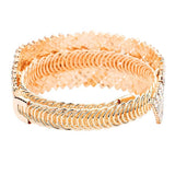 Crystal Rhinestone Adjustable Evening Bracelet - Madeline Love - Flyclothing LLC