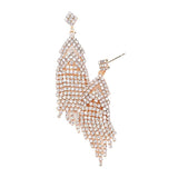 Crystal Rhinestone Drop Evening Earrings - Madeline Love - Flyclothing LLC
