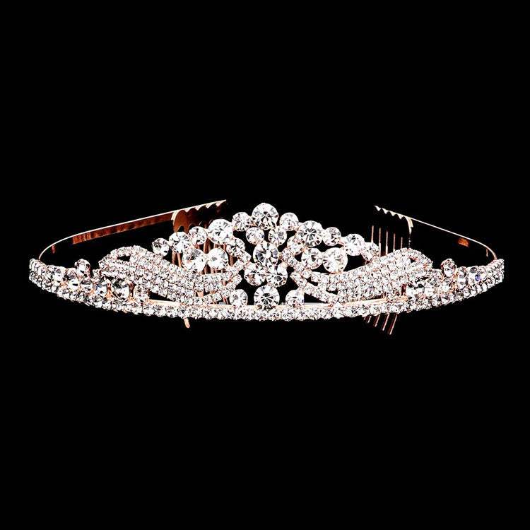 Glass Crystal Pageant Queen Tiara - Madeline Love - Flyclothing LLC