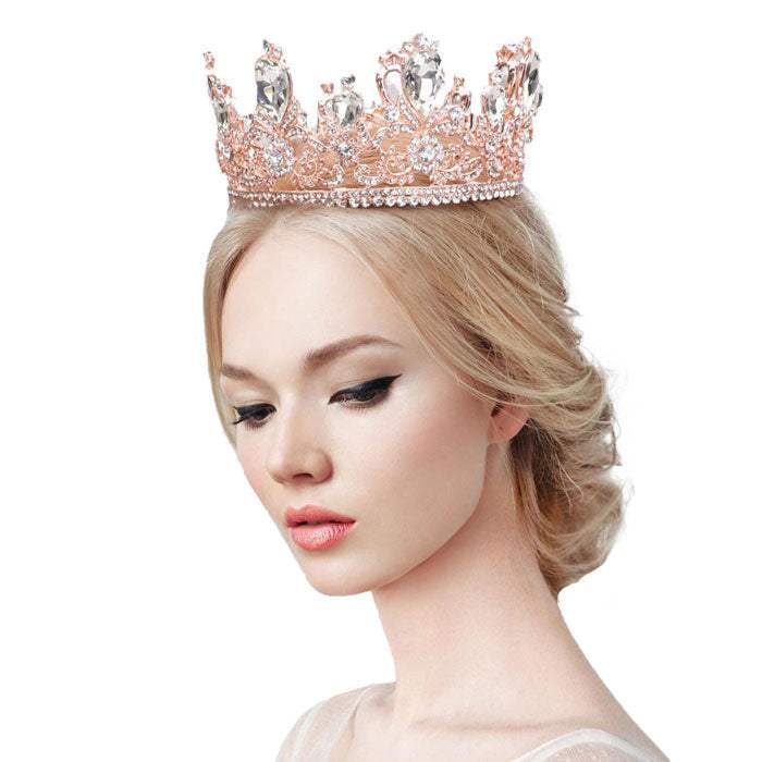 Glass Crystal Pageant Queen Tiara - Madeline Love - Flyclothing LLC