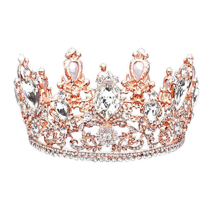 Glass Crystal Pageant Queen Tiara - Madeline Love - Flyclothing LLC