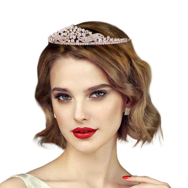 Glass Crystal Pageant Queen Tiara - Madeline Love - Flyclothing LLC