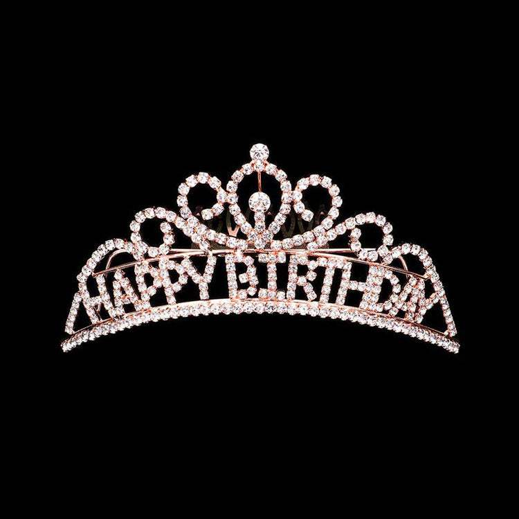 Happy Birthday Rhinestone Party Tiara - Madeline Love - Flyclothing LLC