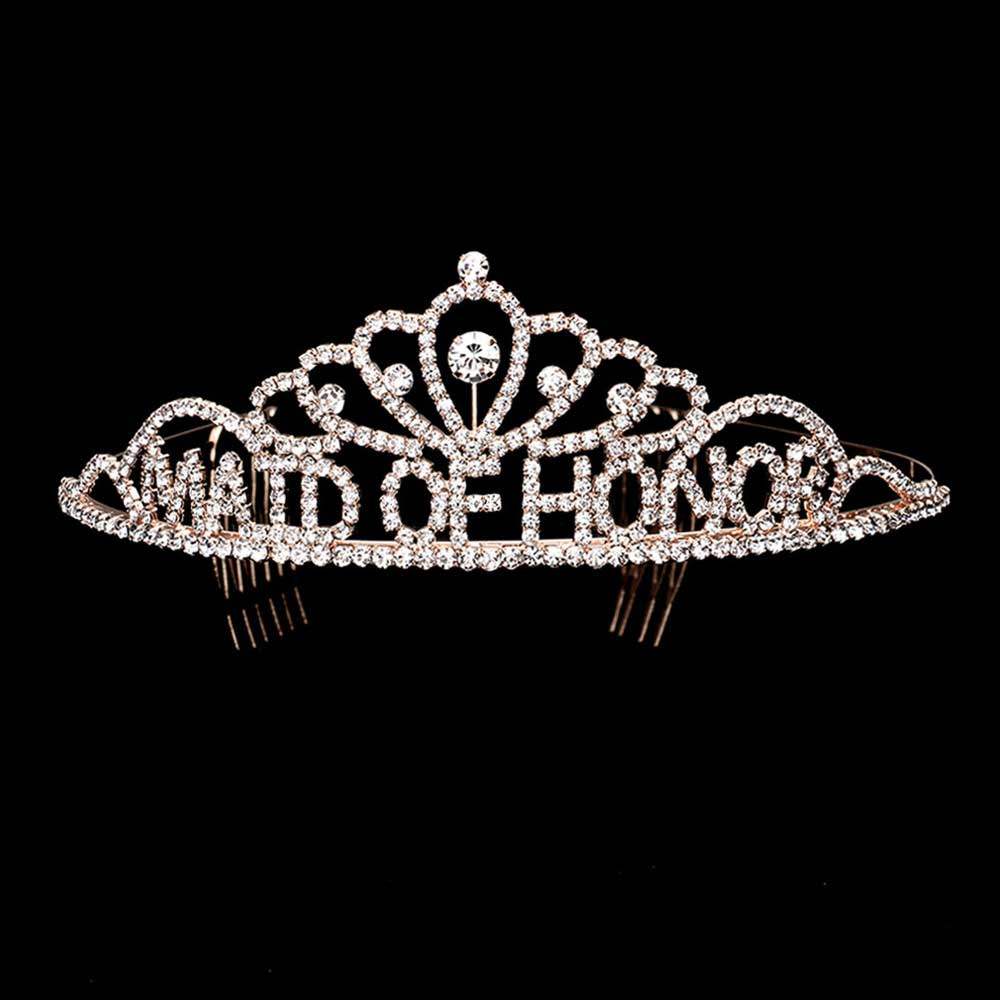 Maid Of Honor Rhinestone Princess Tiara - Madeline Love - Flyclothing LLC