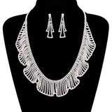Rhinestone Crystal Bib Necklace - Madeline Love - Flyclothing LLC