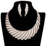 Rhinestone Tornado Collar Bib Necklace - Madeline Love - Flyclothing LLC