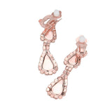 Teardrop Stone Accented Rhinestone Pave Necklace - Madeline Love - Flyclothing LLC