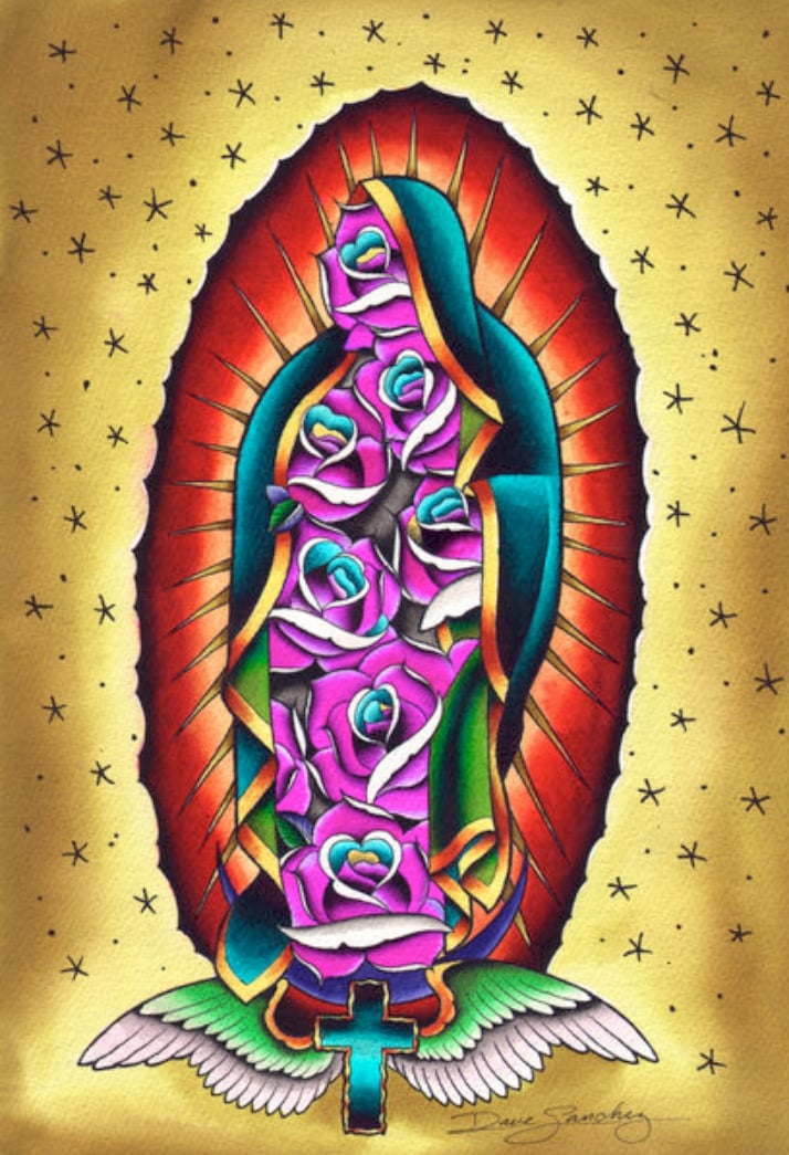Black Market Art Company Rose Mary Print