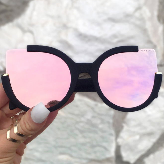 Chloe - Black - Rose Gold - TopFoxx - Flyclothing LLC