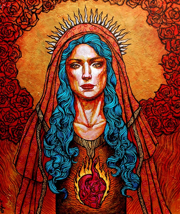 Black Market Art Company Rose & Salavation Print