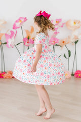 Rosettes S/S Pocket Twirl Dress - Mila & Rose ® - Flyclothing LLC