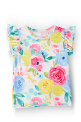 Rosie S/S Ruffle Tee - Mila & Rose ® - Flyclothing LLC