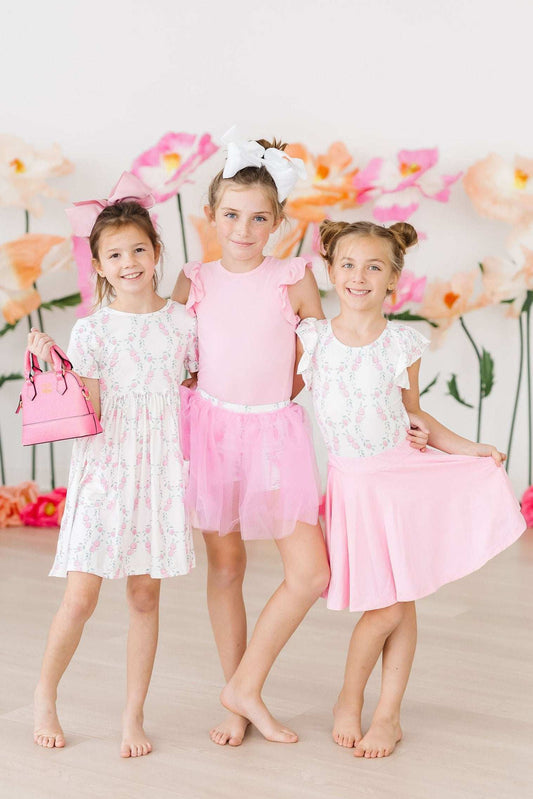 Rosie Posie S/S Pocket Twirl Dress - Mila & Rose ® - Flyclothing LLC