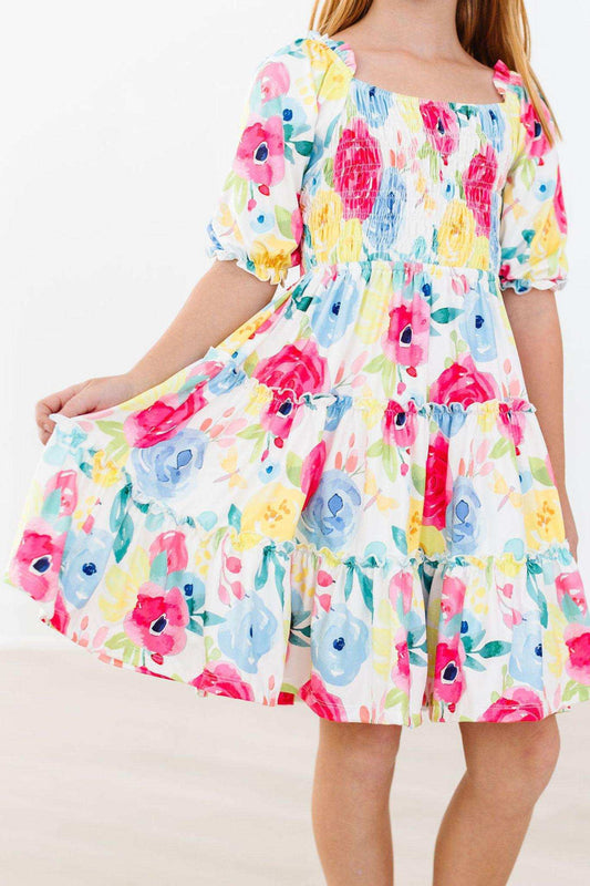 Rosie Smocked Ruffle Dress - Mila & Rose ® - Flyclothing LLC