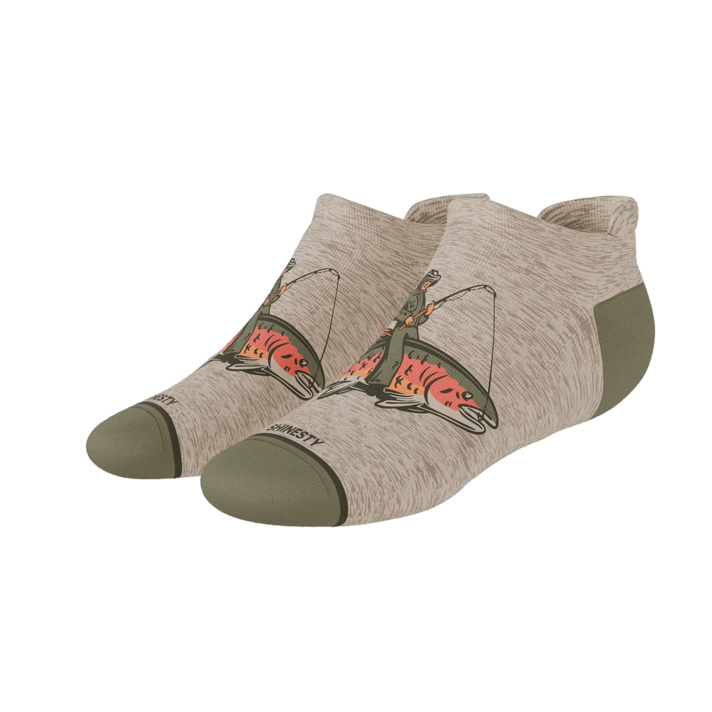The Rowdy Angler | Fish Cowboy Heel Hammock™ Ankle Socks - Shinesty - Flyclothing LLC