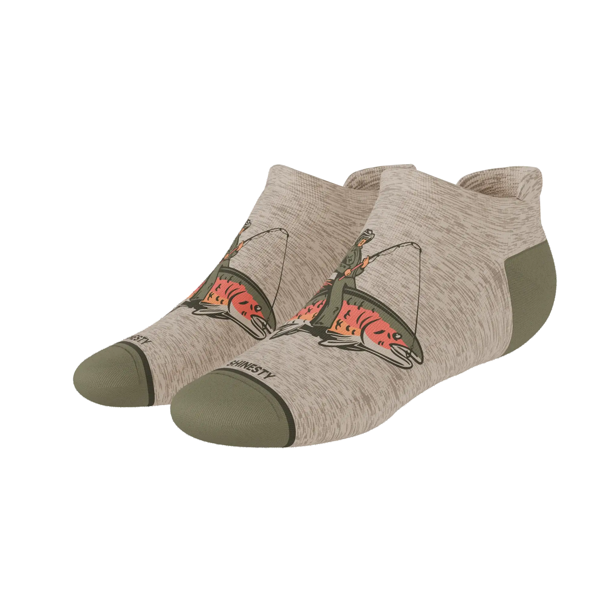 The Rowdy Angler | Fish Cowboy Heel Hammock™ Ankle Socks - Shinesty - Flyclothing LLC