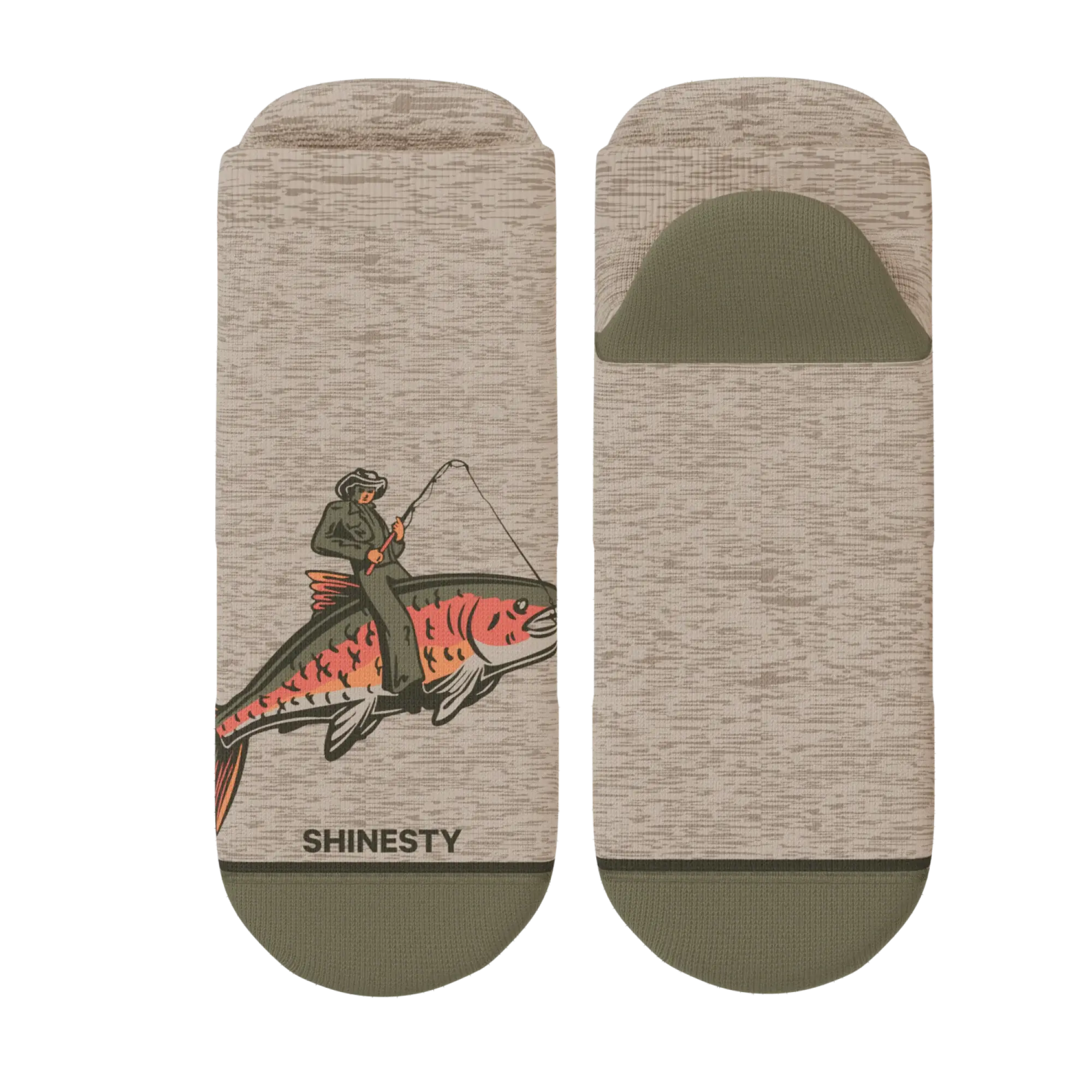 The Rowdy Angler | Fish Cowboy Heel Hammock™ Ankle Socks - Shinesty - Flyclothing LLC