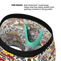 The Rowdy Rodeo | Western Map Shinesty x Diamond Cross Ranch Ball Hammock® Pouch Underwear With Fly - Shinesty
