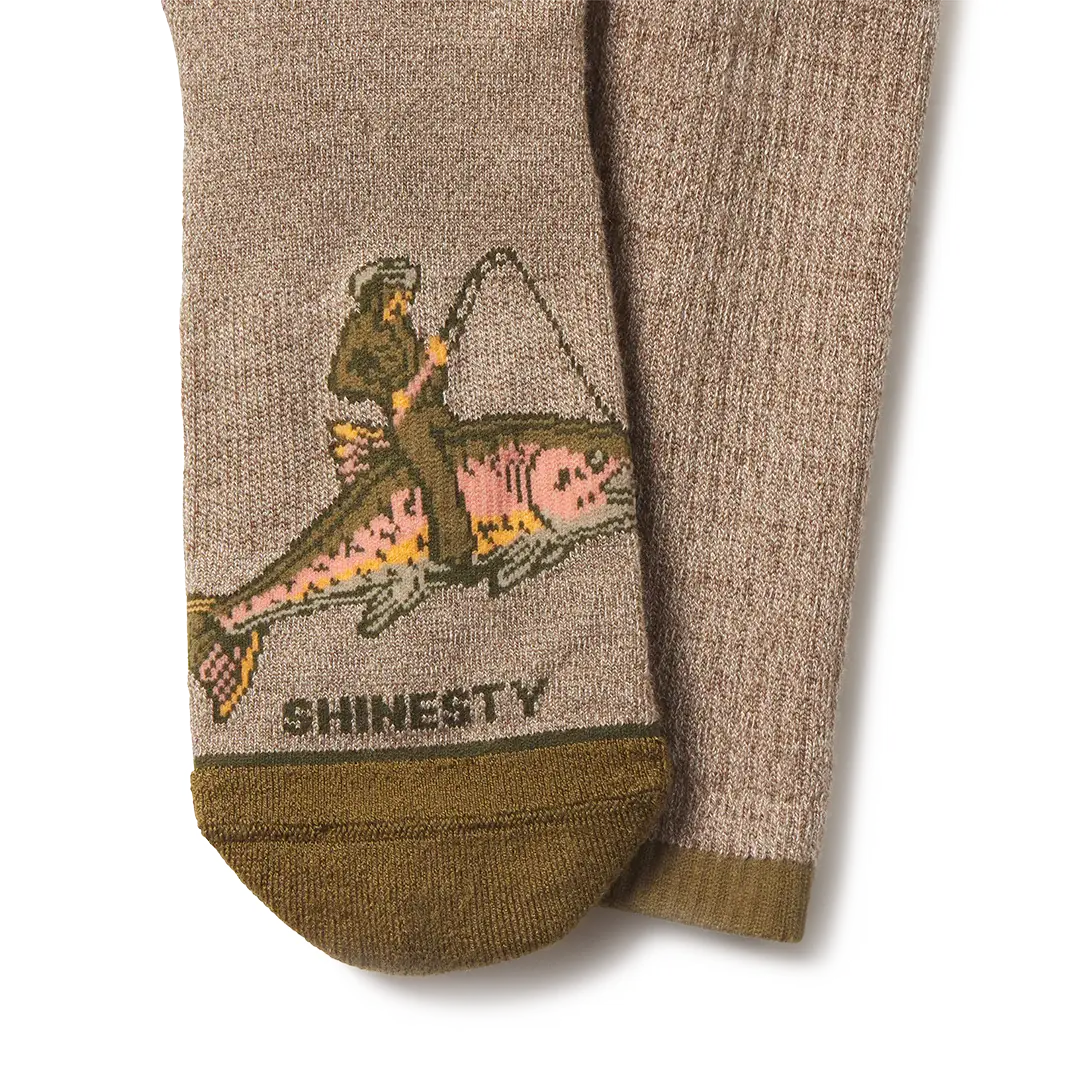 The Rowdy Angler | Fish Cowboy Heel Hammock™ Crew Socks - Shinesty - Flyclothing LLC