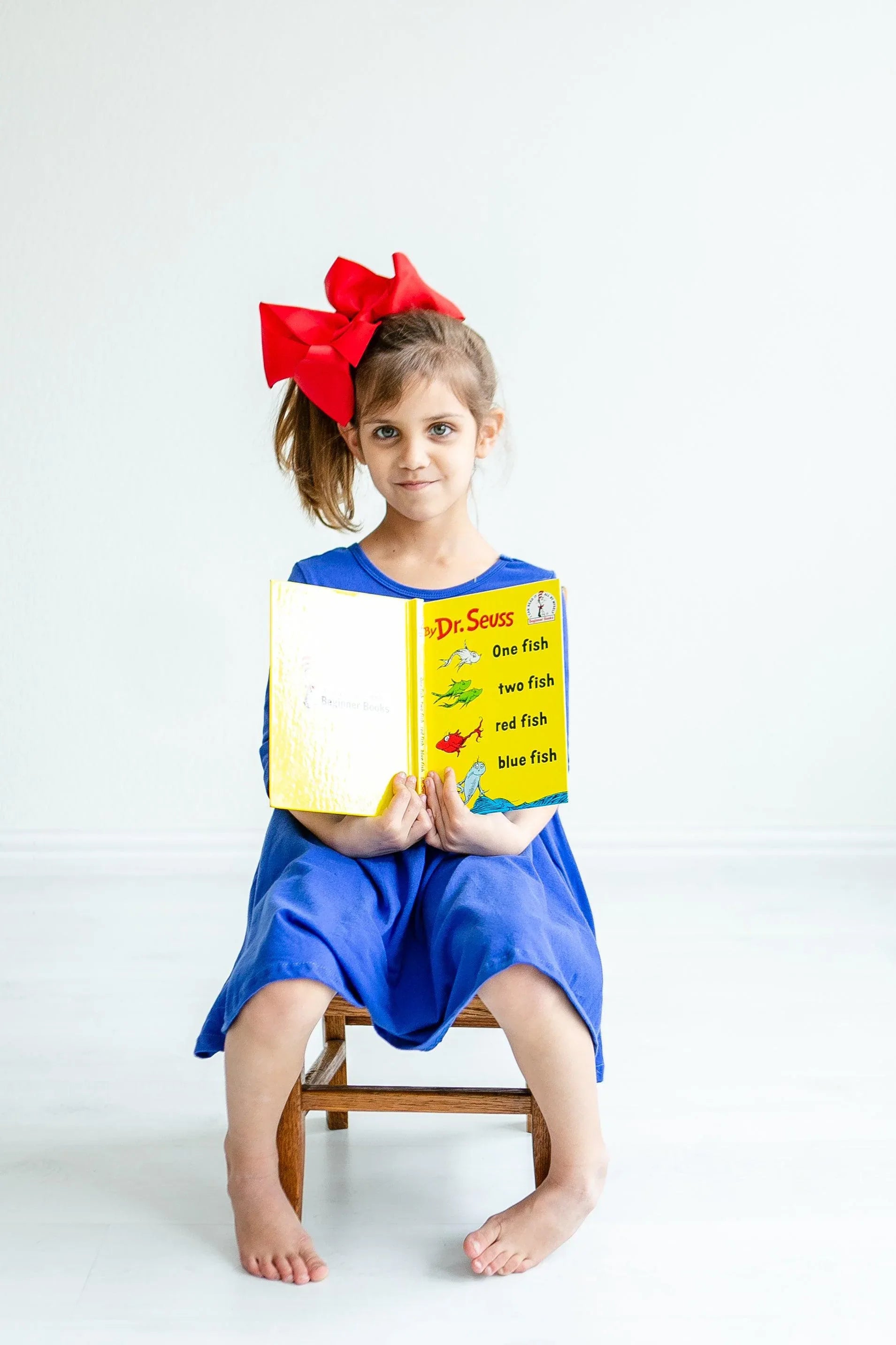 Royal Blue 3/4 Sleeve Pocket Twirl Dress - Mila & Rose ® - Flyclothing LLC