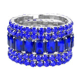 5Pcs Rectangle Round Stone Stretch Multi Layered Bracelets - Madeline Love - Flyclothing LLC