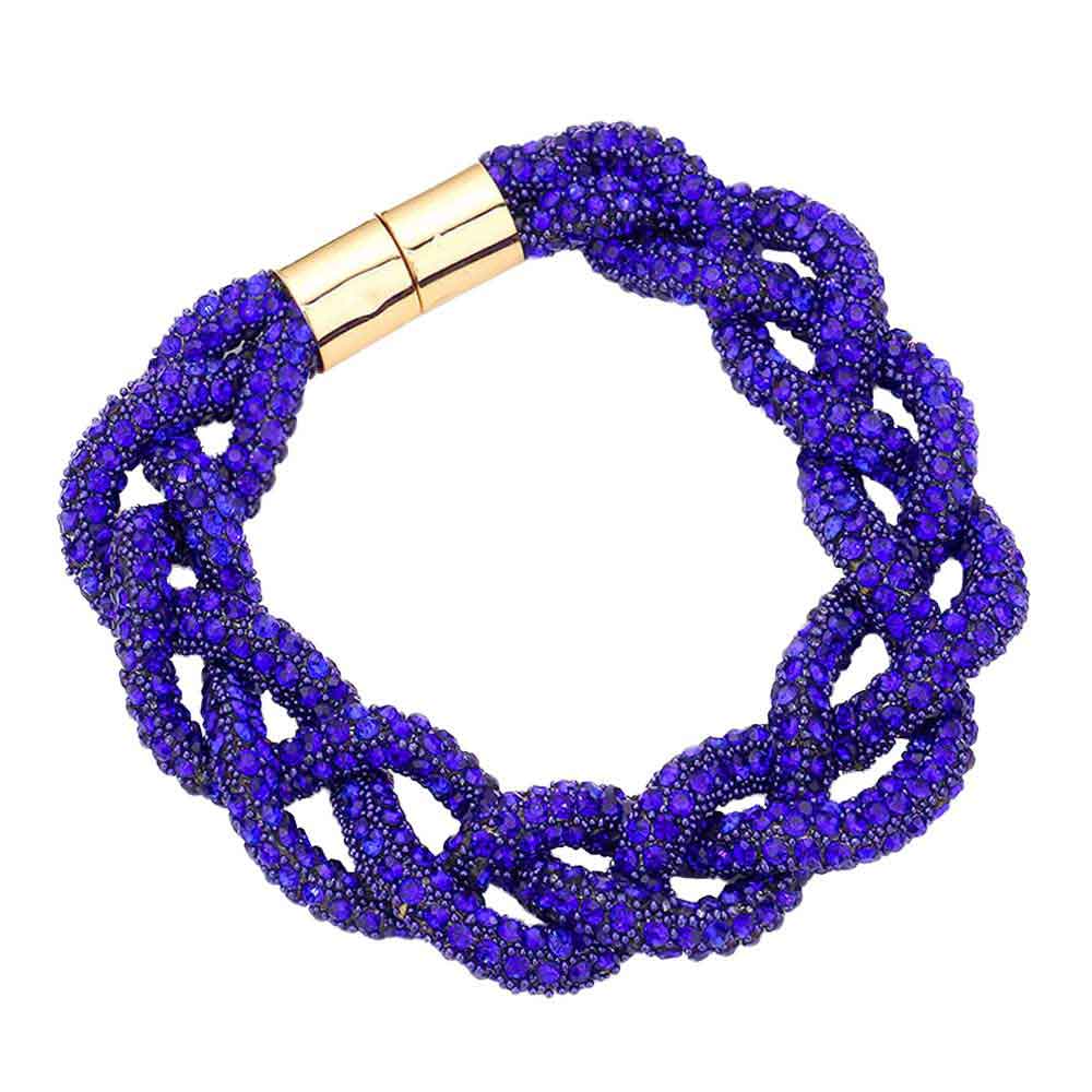 Bling Braided Magnetic Bracelet - Madeline Love - Flyclothing LLC
