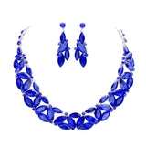 Marquise Stone Cluster Evening Necklace - Madeline Love - Flyclothing LLC