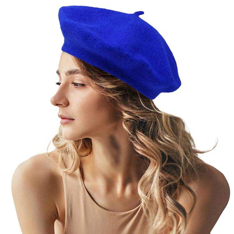 Solid Beret Hat - Madeline Love - Flyclothing LLC