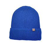 Solid Ribbed Cuff Beanie Hat - Madeline Love - Flyclothing LLC