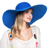 Solid Floppy Straw Sun Hat - Madeline Love - Flyclothing LLC