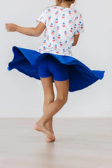 Royal Blue Twirl Skort - Mila & Rose ® - Flyclothing LLC