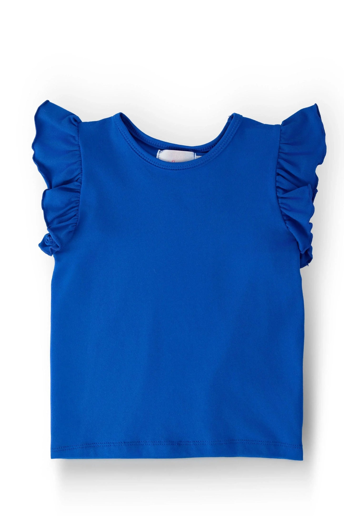 Royal Blue S/S Ruffle Tee - Mila & Rose ® - Flyclothing LLC