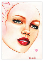 Black Market Art Company Ruby Lips Print