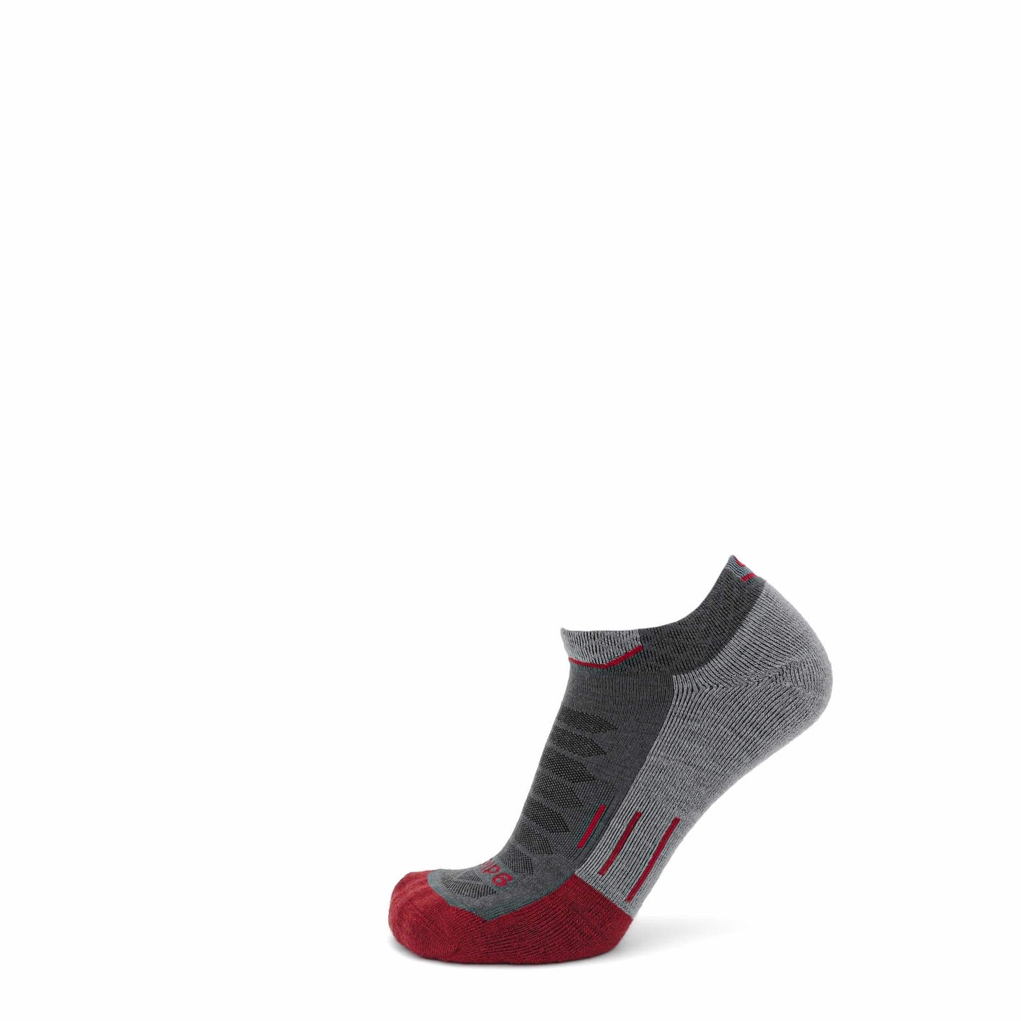 Ruby - Run Ankle Midweight Merino Wool Sock - GRIP6 - Flyclothing LLC