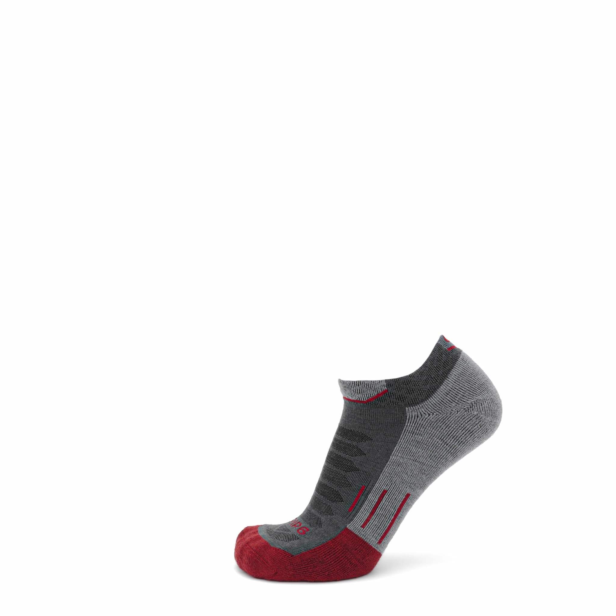 Ruby - Run Ankle Midweight Merino Wool Sock - GRIP6 - Flyclothing LLC