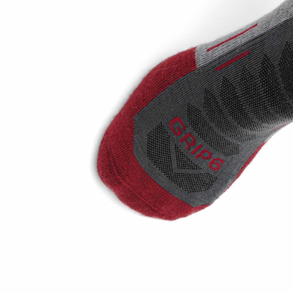 3 Pack Ruby - Run Ankle Midweight Merino Wool Sock - GRIP6 - Flyclothing LLC