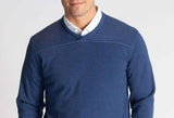 Rugvee Pullover V-Neck Sweatshirt - Tokyo Blue - Buki - Flyclothing LLC