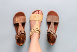 Loop D Loop Sandals in White - Naughty Monkey