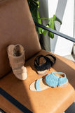 Fringe Star Sandal in Teal - Naughty Monkey